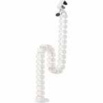 LogiLink Flexibel vertikal kabelkanal för sitt-/ståbord Vit LogiLink Flexibel vertikal kabelkanal för sitt-/ståbord Vit