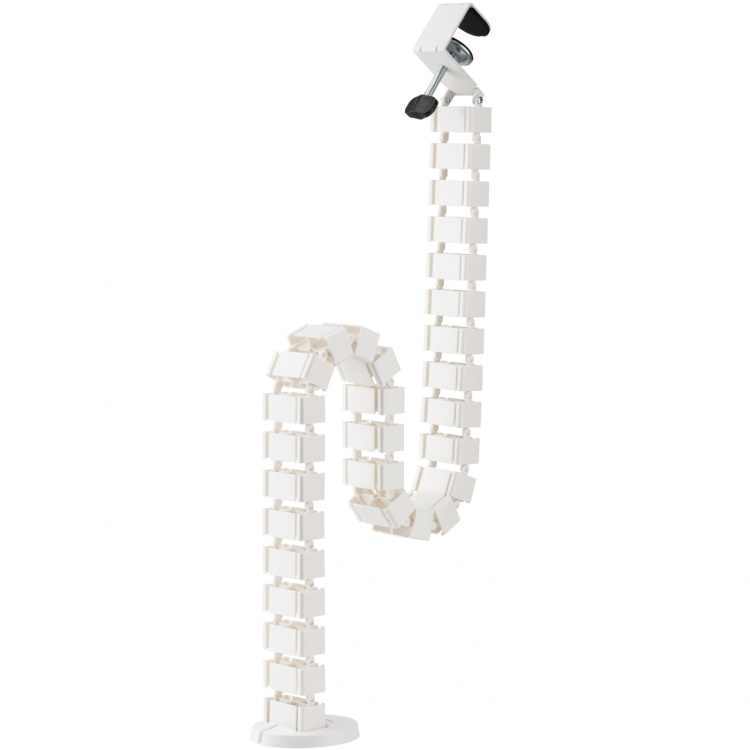 LogiLink Flexibel vertikal kabelkanal för sitt-/ståbord Vit LogiLink Flexibel vertikal kabelkanal för sitt-/ståbord Vit