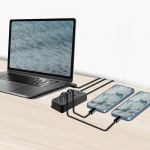 LogiLink USB-hub 4-port med separata På/Av-knappar USB-C/USB-A in USB 3.2 Gen1