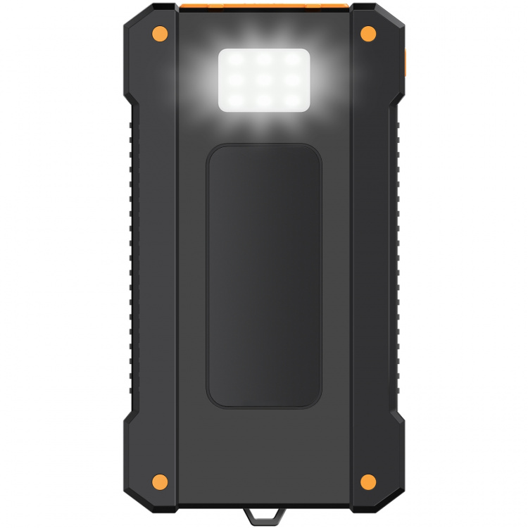 LogiLink Solcells-Powerbank 10.000mAh 2xUSB-A + USB-C in/ut 12W