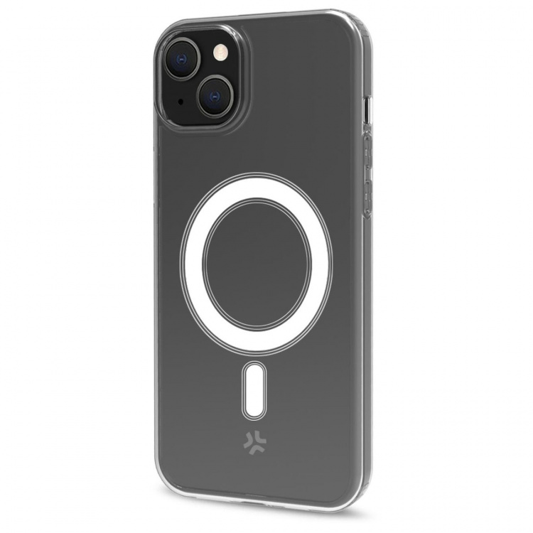 Celly Gelskinmag TPU Cover MagSafe-kompatibelt iPhone 15 Transparent