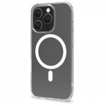 Celly Gelskinmag TPU Cover MagSafe-kompatibelt iPhone 16 Pro Transparent