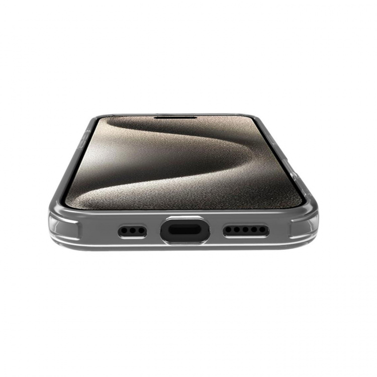 Celly Gelskinmag TPU Cover MagSafe-kompatibelt iPhone 16 Pro Transparent