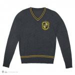 Harry Potter Hufflepuff - Grijze gebreide trui - Klein