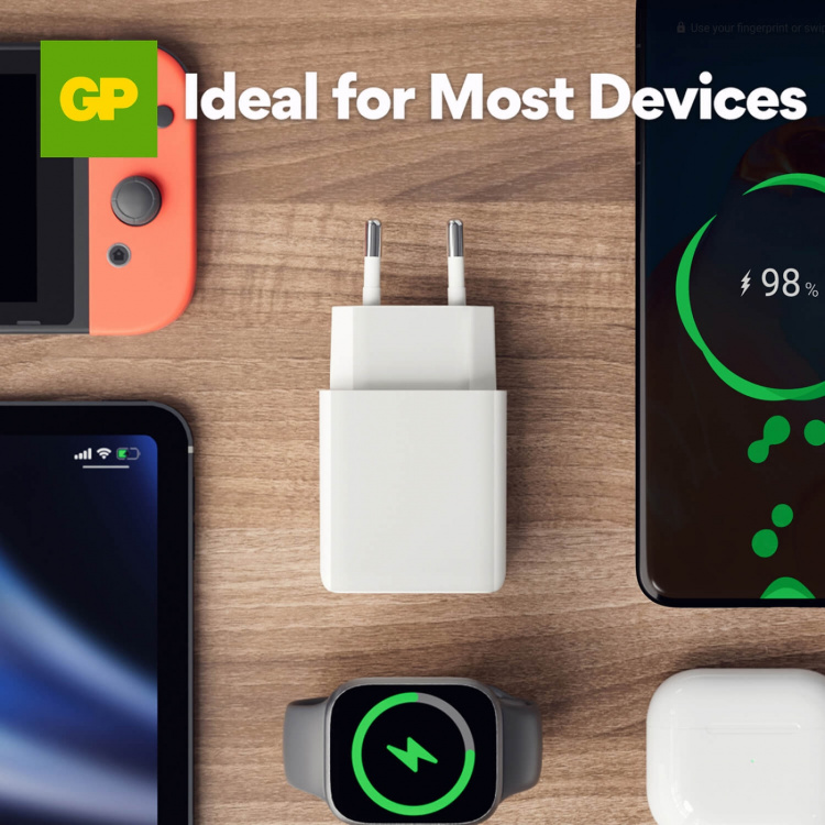 GP Väggladdare WM2B PD 20W USB-A + USB-C GP Väggladdare WM2B PD 20W USB-A + USB-C