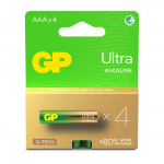 GP Batteri Ultra Alkaline AAA LR03 4-Pack