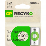 GP Batteri Recyko NiMH C HR14 3000mAh 2-Pack GP Batteri Recyko NiMH C HR14 3000mAh 2-Pack
