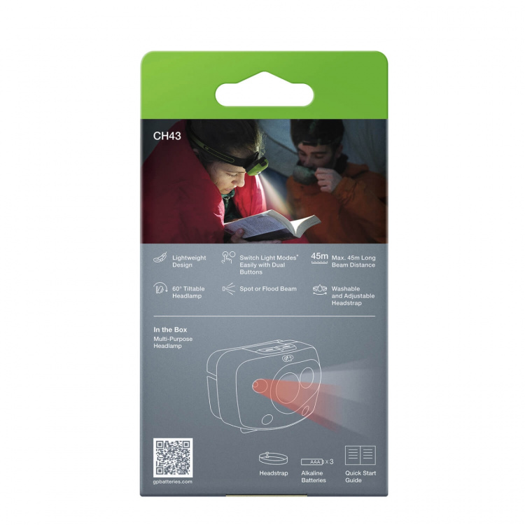 GP Pannlampa Discovery CH43 150lm