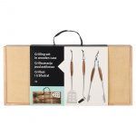 Mustang Grillset Grilling Set Trälåda 3st