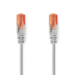 Nedis CAT6 Netwerkkabel | RJ45 Male | RJ45 Male | U/UTP | 0.25 m | Rond | PVC | Grijs | Label