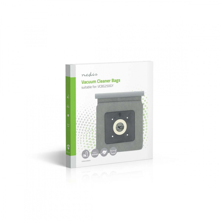 Nedis Stofzuigerzak | 1 Stuks | Stof | Meest verkocht voor: Nedis® VCBG250GY | Wit