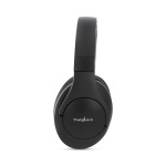 Nedis Draadloze Over-ear Koptelefoon | Maximale batterijduur: 28 uur | Ingebouwde microfoon | Drukbediening | Hybrid (ENC + ANC) | Ondersteuning voor spraakbesturing | Volumebediening | Zwart