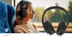 Nedis Draadloze Over-ear Koptelefoon | Maximale batterijduur: 28 uur | Ingebouwde microfoon | Drukbediening | Hybrid (ENC + ANC) | Ondersteuning voor spraakbesturing | Volumebediening | Zwart