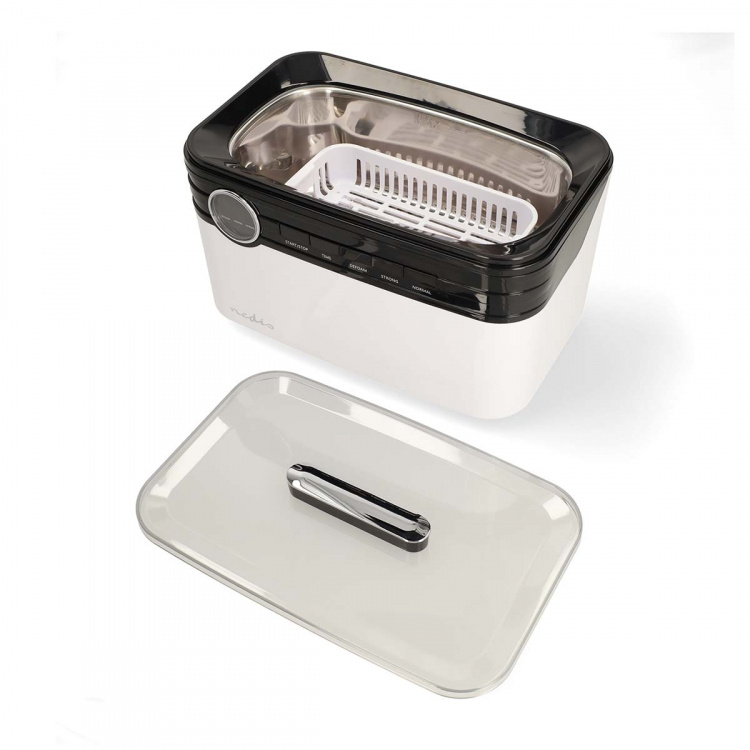 Nedis Ultrasone Juwelenreiniger | Netvoeding | 220 - 240 V AC 50/60 Hz | Euro / Type-C (CEE 7/16) | Wit | Kunststof