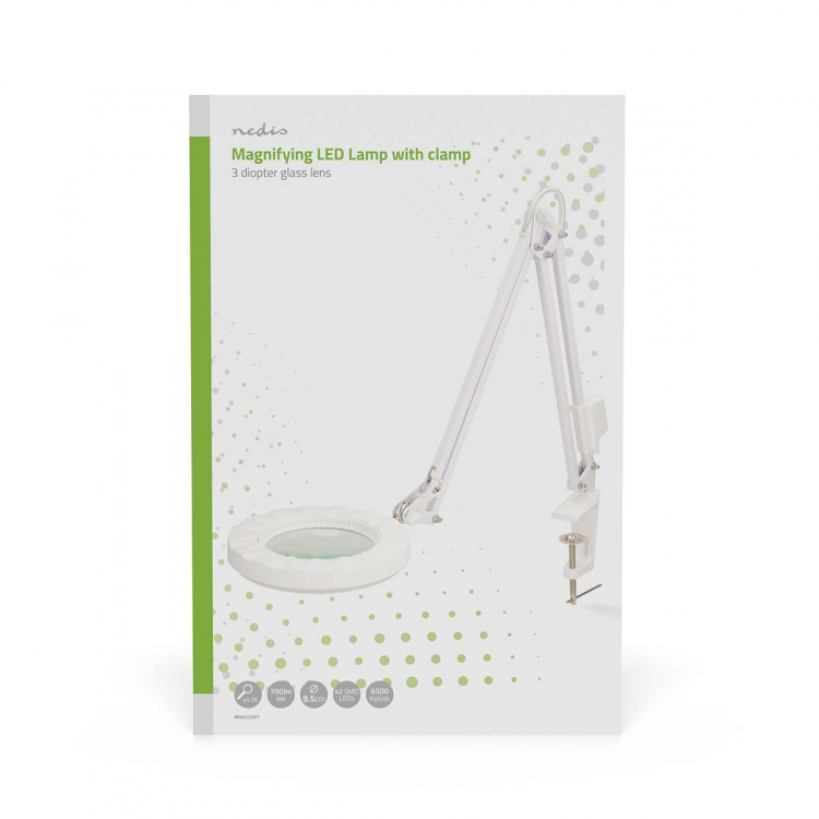 Nedis Tafel-Loeplamp | Lenssterkte: 3 Diopter | 6500 K | 6 W | 700 lm | Wit Nedis Tafel-Loeplamp | Lenssterkte: 3 Diopter | 6500 K | 6 W | 700 lm | Wit