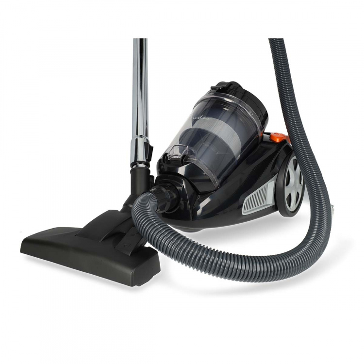 Nedis Zakloze Stofzuiger | Zakloos | 700 W | Stof capaciteit: 3.0 l | Combi-Borstel | Actieradius: 8.50 m | HEPA-luchtfilter | Antraciet / Oranje / Zwart