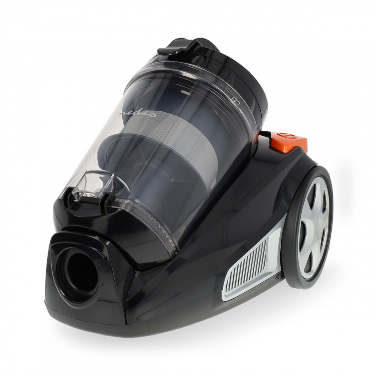 Nedis Zakloze Stofzuiger | Zakloos | 700 W | Stof capaciteit: 3.0 l | Combi-Borstel | Actieradius: 8.50 m | HEPA-luchtfilter | Antraciet / Oranje / Zwart