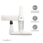 Nedis Electrische Ruitenreiniger | 12 W | 1200 Pa | Inhoud Reservoir Vuil Water: 60 ml | Afneembare vuilwatertank | Groen / Wit