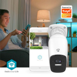 Nedis SmartLife Camera voor Buiten | Spotlight | 4MP Quad HD 1440p / 2560x1440 | IP66 | Max. batterijduur: 10 Maanden | Cloud Opslag (optioneel) / microSD (niet inbegrepen) | 5 V DC | Met bewegingssensor | Nachtzicht | Wit Nedis SmartLife Camera voor Buiten | Spotlight | 4MP Quad HD 1440p / 2560x1440 | IP66 | Max. batterijduur: 10 Maanden | Cloud Opslag (optioneel) / microSD (niet inbegrepen) | 5 V DC | Met bewegingssensor | Nachtzicht | Wit