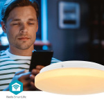Nedis SmartLife Plafondlamp | RGB / Warm tot Koel Wit | Rond | Diameter: 260 mm | 1820 lm | 2700 - 6500 K | IP44 | Energieklasse: F | Android™ / IOS Nedis SmartLife Plafondlamp | RGB / Warm tot Koel Wit | Rond | Diameter: 260 mm | 1820 lm | 2700 - 6500 K | IP44 | Energieklasse: F | Android™ / IOS