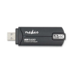 Nedis Netwerk-Dongel | Wi-Fi | AX5400 | 2.4/5/6 GHz (Triple Band) | USB3.0 | Wi-Fi-snelheid totaal: 5400 Mbps | Windows 10 / Windows 11