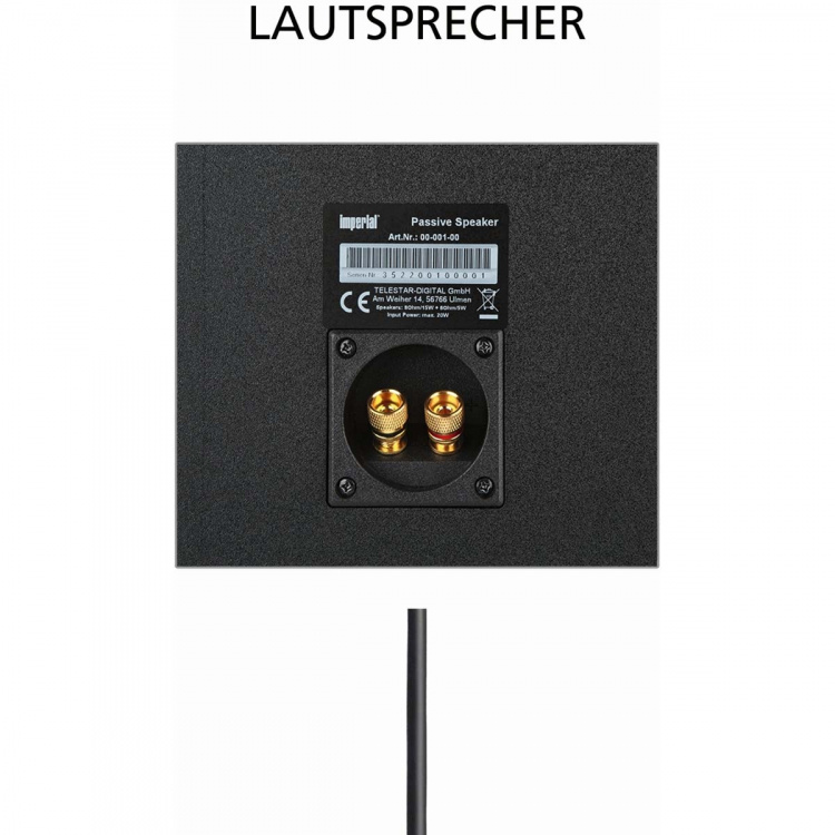 imperial Luidsprekerset met twee passieve 20 W luidsprekers