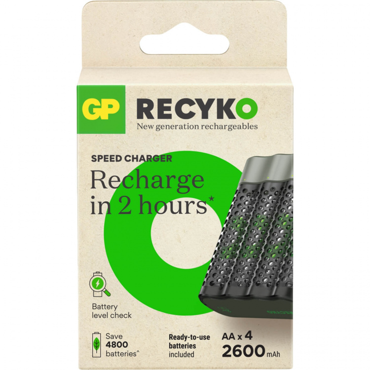 GP Batteriladdare Speed Charger M452 4xAA 2600mAh