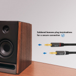 LogiLink Högtalarkabel 2x2,5 mm² med banankontakter Svart 3 meter