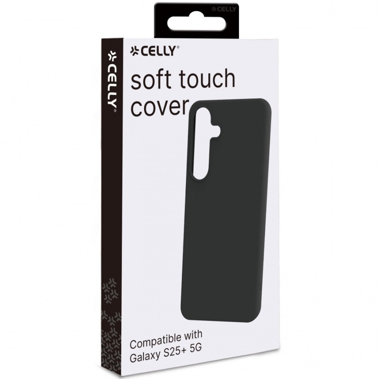 Celly Cromo Soft rubber case Galaxy S25+ Svart