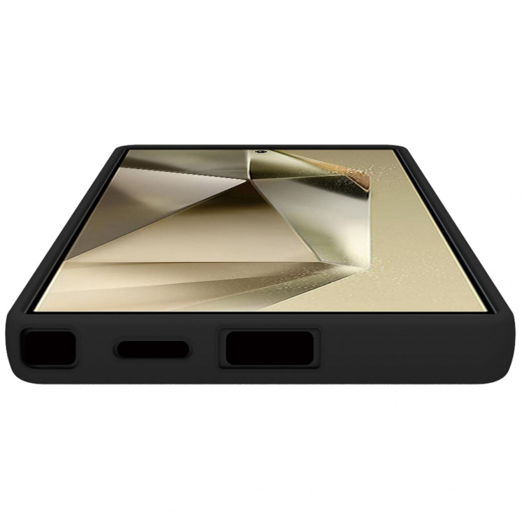 Celly Cromo Soft rubber case Galaxy S25 Ultra Svart