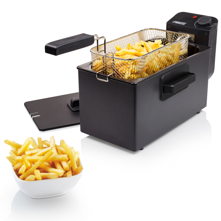 Princess Fritös 3l 182727 Rostfritt stål. Svart Princess Fritös 3l 182727 Rostfritt stål. Svart