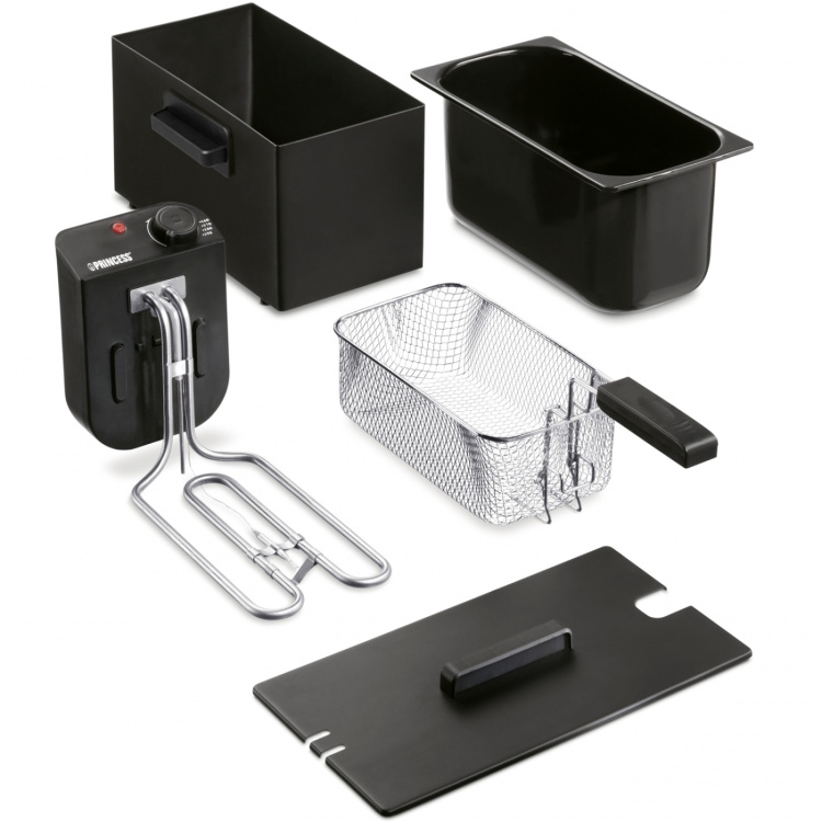 Princess Fritös 3l 182727 Rostfritt stål. Svart Princess Fritös 3l 182727 Rostfritt stål. Svart