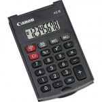 Canon - Eenvoudige handheld zakrekenmachine met duurzame klapdeksel - Zwart (AS-8)