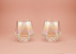 Winkee Diamanten glazen set van 2 - Glas Winkee Diamanten glazen set van 2 - Glas