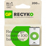 GP Batteri Recyko NiMH 9V 200mAh 1-Pack