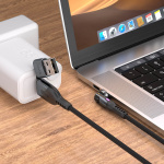 STATIK Kabel PowerPivot Pro Nylonflätad USB-C Till USB-C Svart 1m