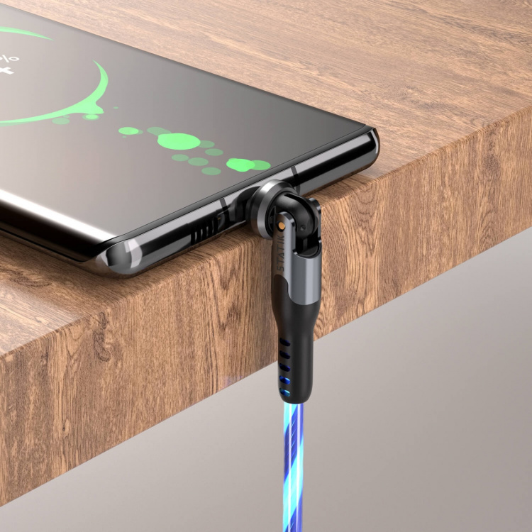 STATIK Kabel PowerPivot Pro Glowing LED USB-C Till USB-C 1m STATIK Kabel PowerPivot Pro Glowing LED USB-C Till USB-C 1m
