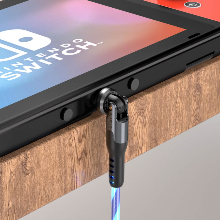 STATIK Kabel PowerPivot Pro Glowing LED USB-C Till USB-C 1m STATIK Kabel PowerPivot Pro Glowing LED USB-C Till USB-C 1m