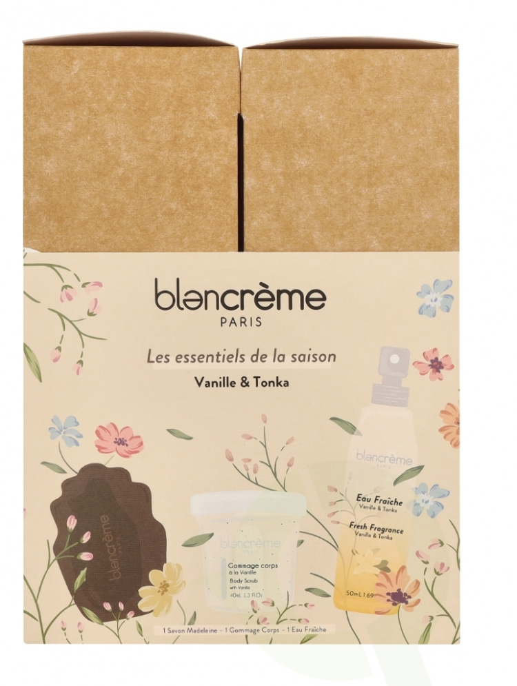 Blancreme Body Essentials Trio Set 160 ml Vanilla Fresh Water 50ml/Vanilla Scrub 40ml/Vanilla Soap 70gr