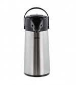 Thermos Kan met pomp 1.9L - Staal/Zwart (15095)