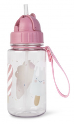 SARO Baby SARO - Bottle with straw - Pink (SAO74006) SARO Baby SARO - Bottle with straw - Pink (SAO74006)
