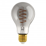 Eglo E27 A60 spiraal, rook - Warm wit - Zigbee, Bluetooth Eglo E27 A60 spiraal, rook - Warm wit - Zigbee, Bluetooth