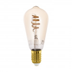 Eglo E27 ST64 spiraal, amber - TW - Zigbee, Bluetooth Eglo E27 ST64 spiraal, amber - TW - Zigbee, Bluetooth