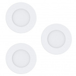 Eglo Set van 3x Fueva-Z inbouw wit Ø8.5 - TW - Zigbee, Bluetooth