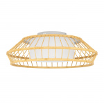 Eglo Yuku-Z plafondlamp bamboe Ø46 - RGB + TW - Zigbee, Bluetooth