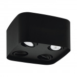 Eglo Caminales-Z plafondlamp zwart 24x24 - RGB + TW - Zigbee, Bluetooth