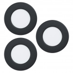 Eglo FUEVA 5 inbouwset - ZWART - 86mm diameter, 26mm hoogte