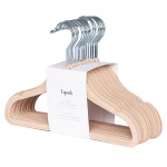 3 Sprouts Fluwelen Hanger - Hazelnoot - 20.5 x 29 cm