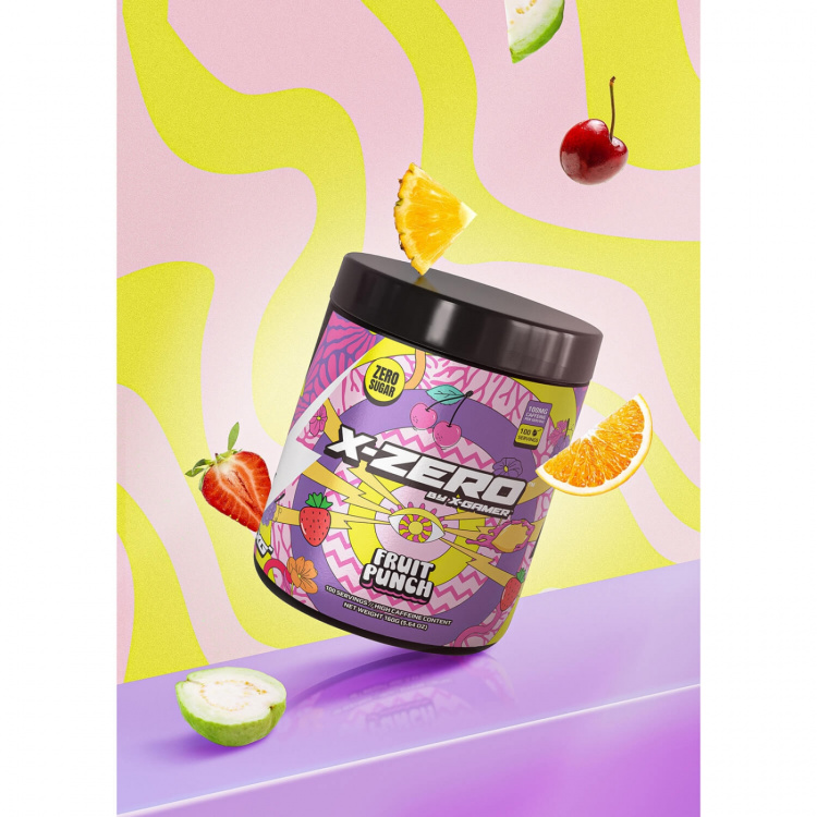 X-GAMER Energidryckspulver X-Zero 160 gram Fruit Punch