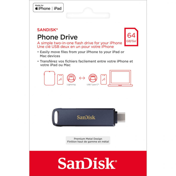 SanDisk USB-enhet iXpand Phone Drive 64gb SanDisk USB-enhet iXpand Phone Drive 64gb